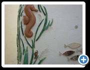 Künstlerische Gestaltung als "Dusch-Aquarium"