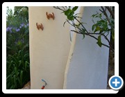 Künstlerische Gestaltung als "Dusch-Aquarium"